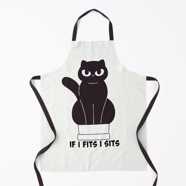 Item preview, IF I FITS I SITS BLACK CAT designed and sold by InGFocus.