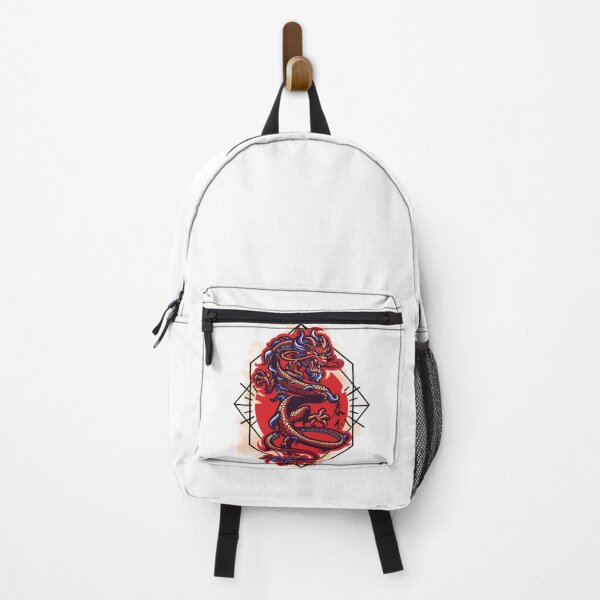 Item preview, Chinese dragon on a red background with Chinese writing designed and sold by Patsmerch.