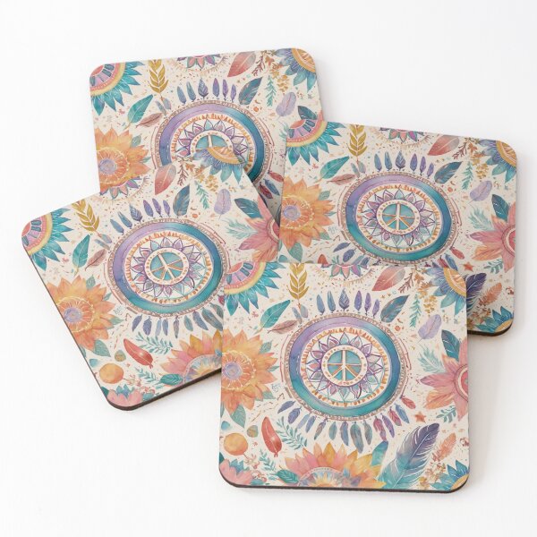 Item preview, Mystic Bourne Boho flowers design designed and sold by FilMate.