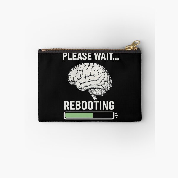 Item preview, Please Wait… Rebooting – Brain Loading Bar Design designed and sold by Thread Respawn.