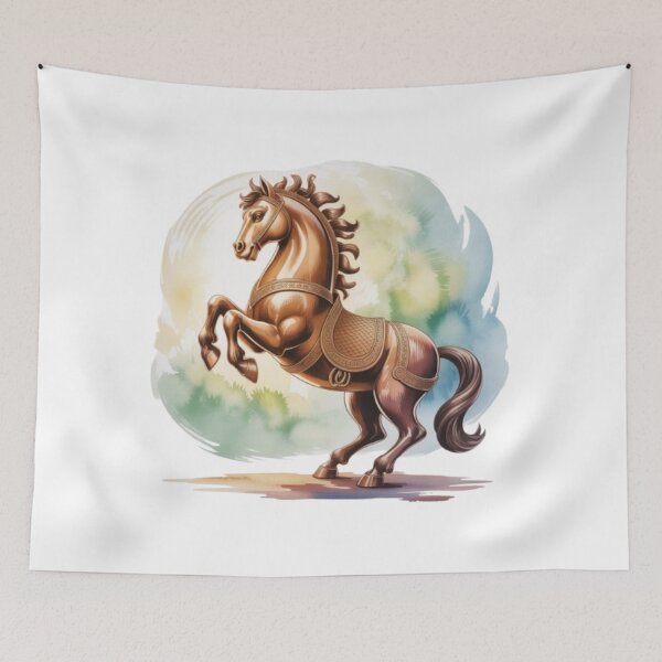Item preview, Wood Rearing Horse designed and sold by ArtQueen777.