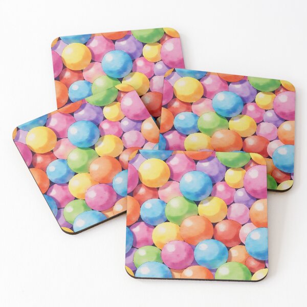 Item preview, Colorful Cartoon Gum Balls Seamless Pattern designed and sold by FunCartoonSpot.