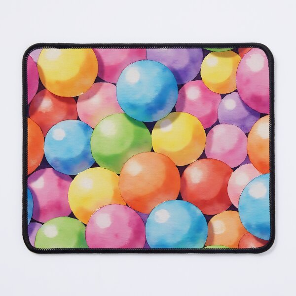 Item preview, Colorful Cartoon Gum Balls Seamless Pattern designed and sold by FunCartoonSpot.