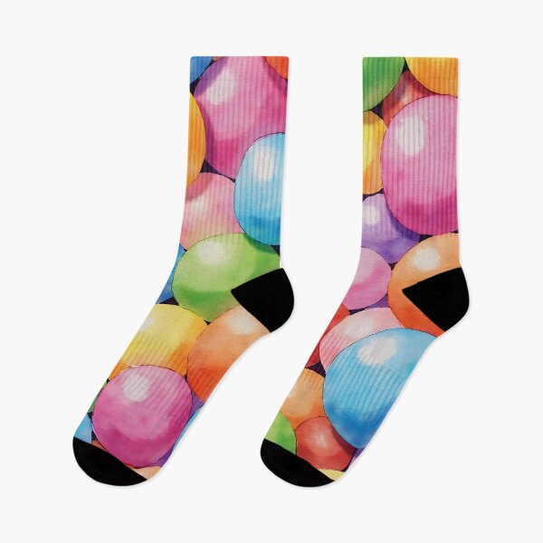 Item preview, Colorful Cartoon Gum Balls Seamless Pattern designed and sold by FunCartoonSpot.