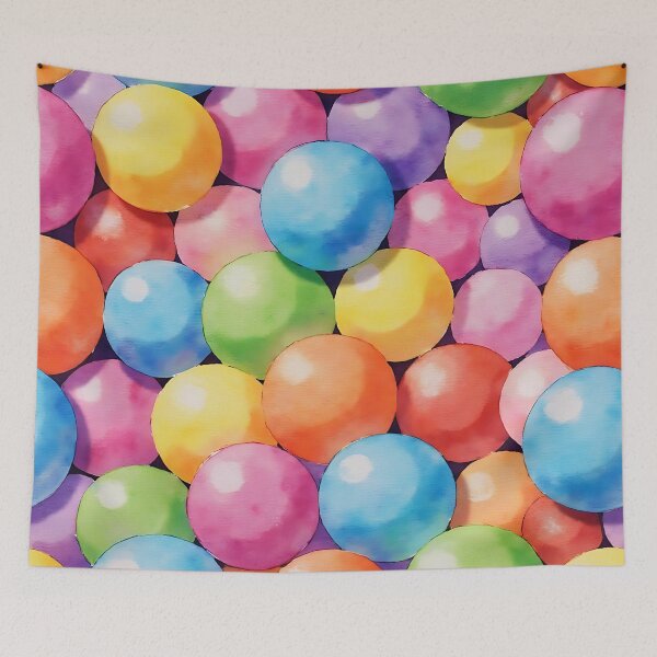 Item preview, Colorful Cartoon Gum Balls Seamless Pattern designed and sold by FunCartoonSpot.