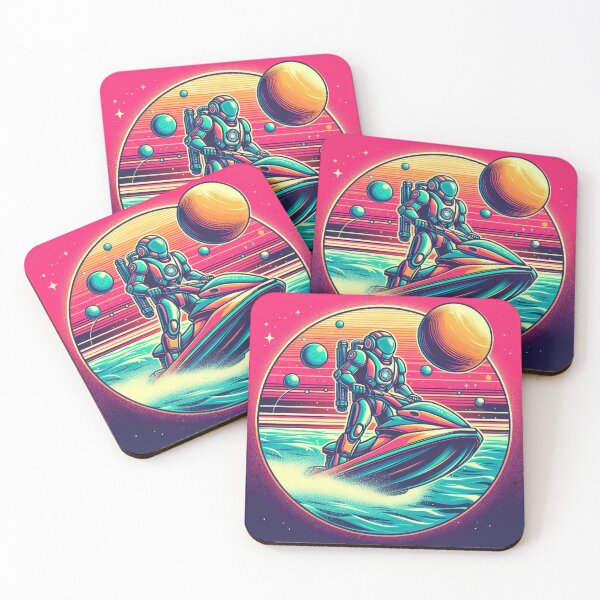 Item preview, a robot jet skiing in space designed and sold by Dogandesighn.