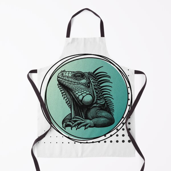 Item preview, Iguana on a gradient green background designed and sold by Patsmerch.