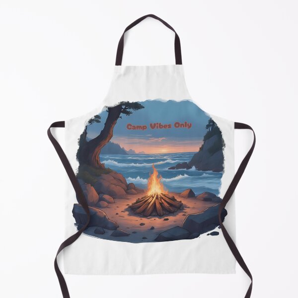 Item preview, Cozy Campfire Night by the Sea – Camp Vibes Only designed and sold by Pixel--Threads.