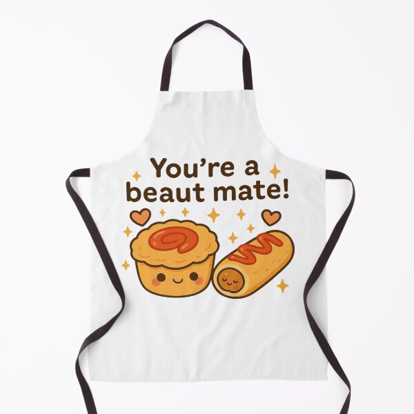 Item preview, Cute Aussie Meat Pie & Sausage Roll with Tomato Sauce – Australian Snack Art designed and sold by POPDOTSHOP.