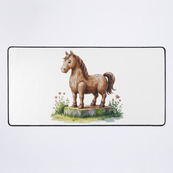 Item preview, Watercolor Wood Horse designed and sold by ArtQueen777.