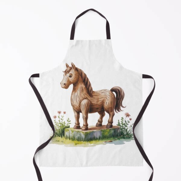 Item preview, Watercolor Wood Horse designed and sold by ArtQueen777.