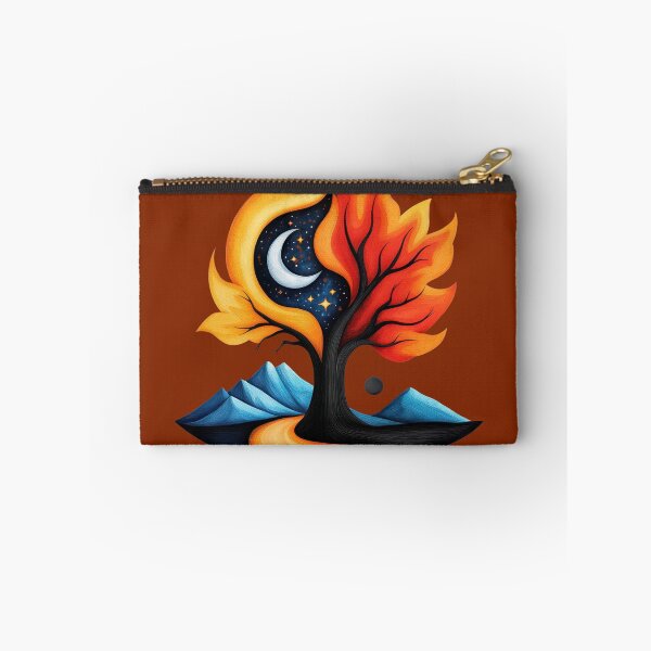 Item preview, The Cosmic Flame Tree – A Surreal Fusion of Fire, Nature, and the Night Sky designed and sold by ChenEngEng.