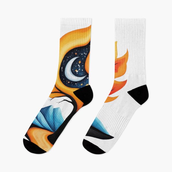 Item preview, The Cosmic Flame Tree – A Surreal Fusion of Fire, Nature, and the Night Sky designed and sold by ChenEngEng.
