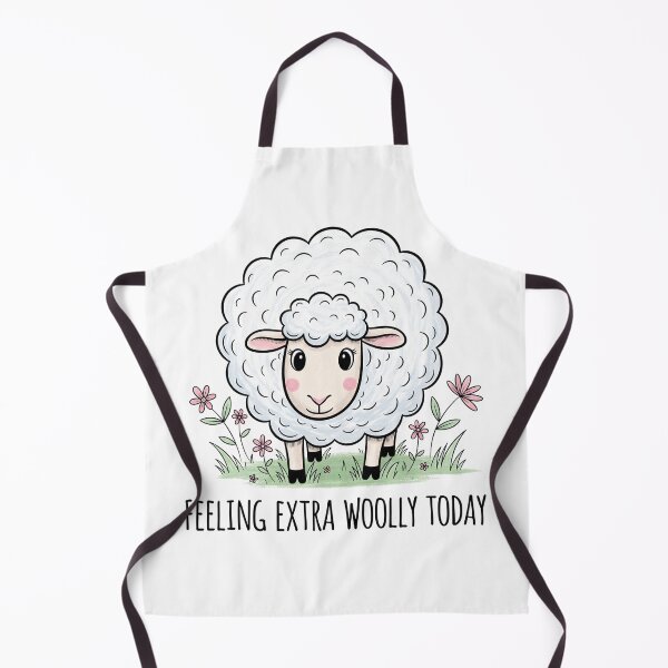 Item preview, Feeling Extra Woolly Today Cute Sheep Illustration designed and sold by Owcomm.