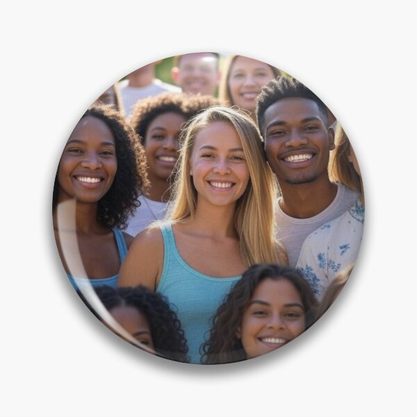 Item preview, Unity in Smiles - Diverse Group Portrait designed and sold by DesignsMjB.