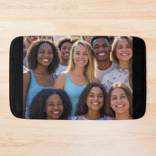 Item preview, Unity in Smiles - Diverse Group Portrait designed and sold by DesignsMjB.