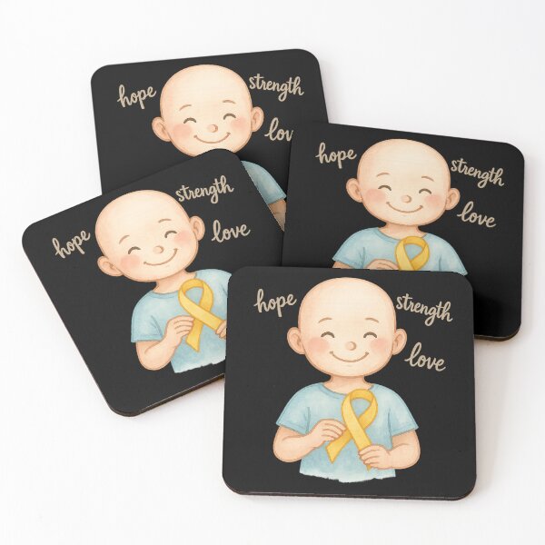 Item preview, Hope, Strength, Love – Childhood Cancer Awareness  designed and sold by fawzimorsy.