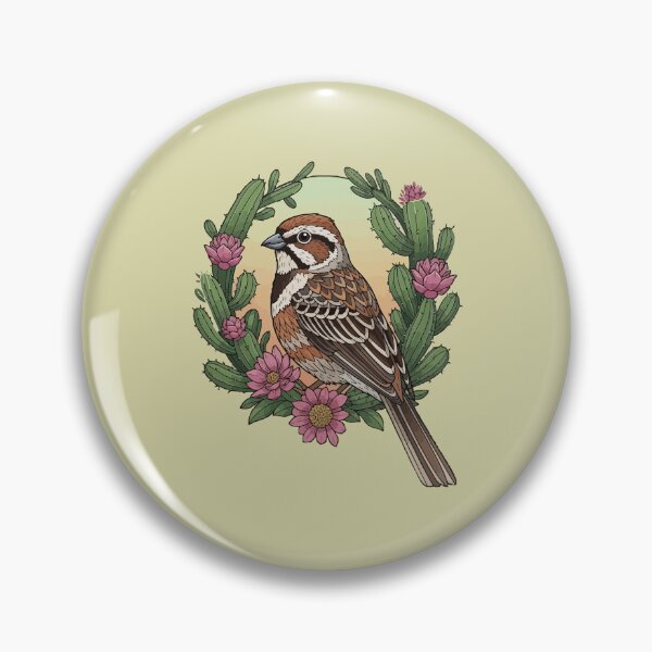 Item preview, Colorado Lark Bunting Bird Surrounded By Claret Cup designed and sold by taiche.