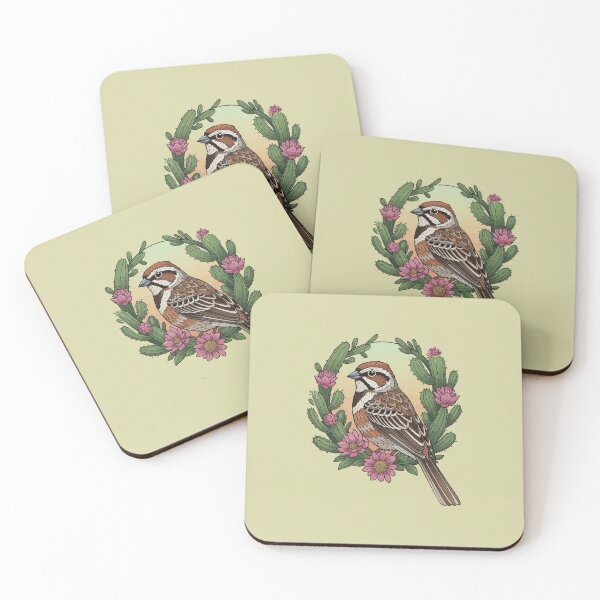 Item preview, Colorado Lark Bunting Bird Surrounded By Claret Cup designed and sold by taiche.