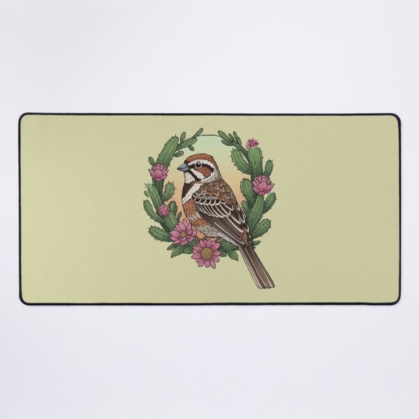 Item preview, Colorado Lark Bunting Bird Surrounded By Claret Cup designed and sold by taiche.