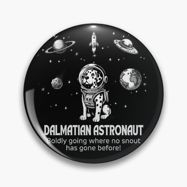 Item preview, Astronaut Dalmatian Funny Space designed and sold by doodIllustrate.