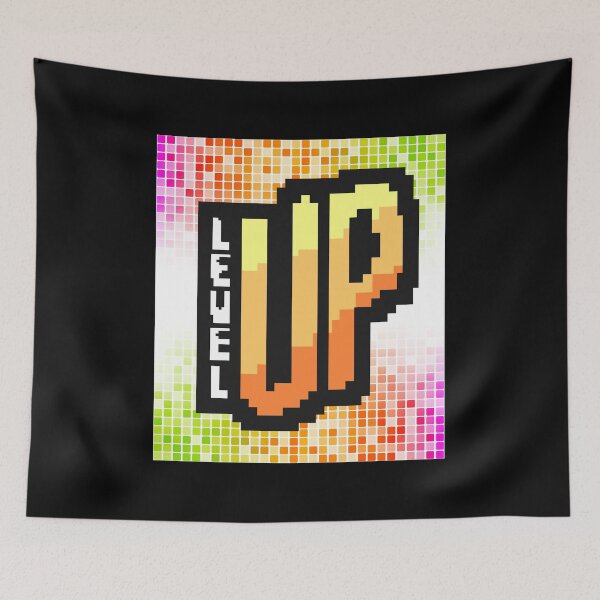 Item preview, Colourful pixel level up  designed and sold by Patsmerch.
