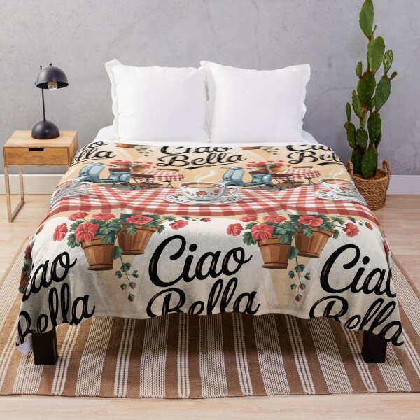 Item preview, Ciao Bella – Italian Café Vibes with Vespa and Cappuccino designed and sold by EmeraldeaArt.