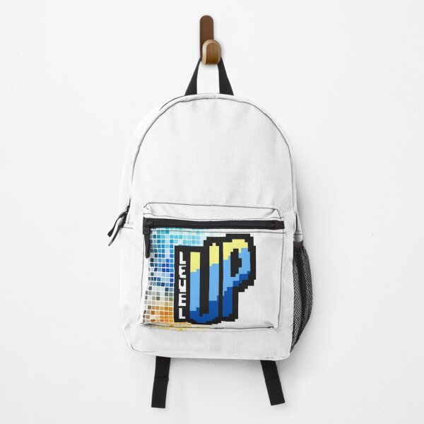 Item preview, Blue and yellow pixel level up designed and sold by Patsmerch.