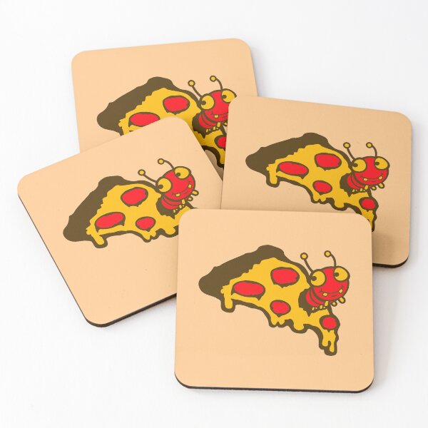 Item preview, Caterpillar Pizza Eating Fast Food Hungry Salami Cheese designed and sold by shirt-o-mat.