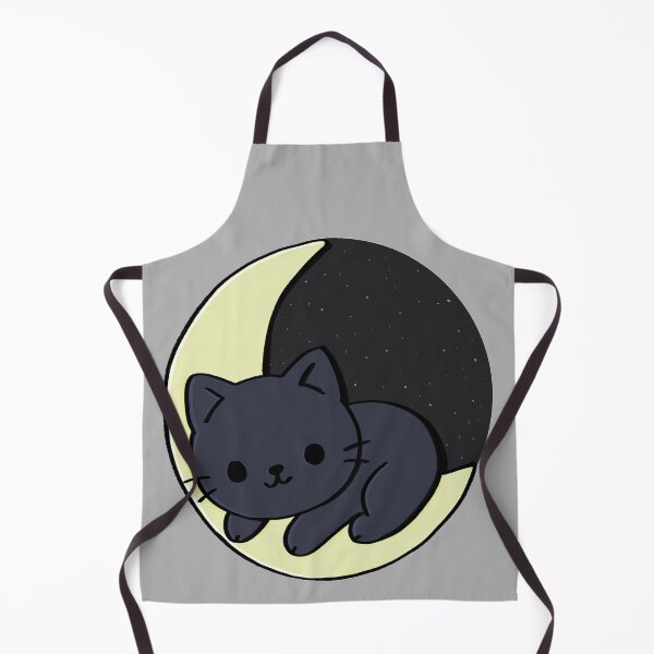 Item preview, Kawaii Cat on Moon Sticker – Sleepy Astral Kitty designed and sold by PurpleFate.