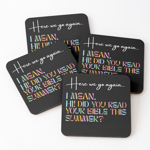 Item preview, "Here we go again… I mean, hi! Did you read your Bible this summer?" Back to School Blessed T-shirt designed and sold by OrtegaGrace.