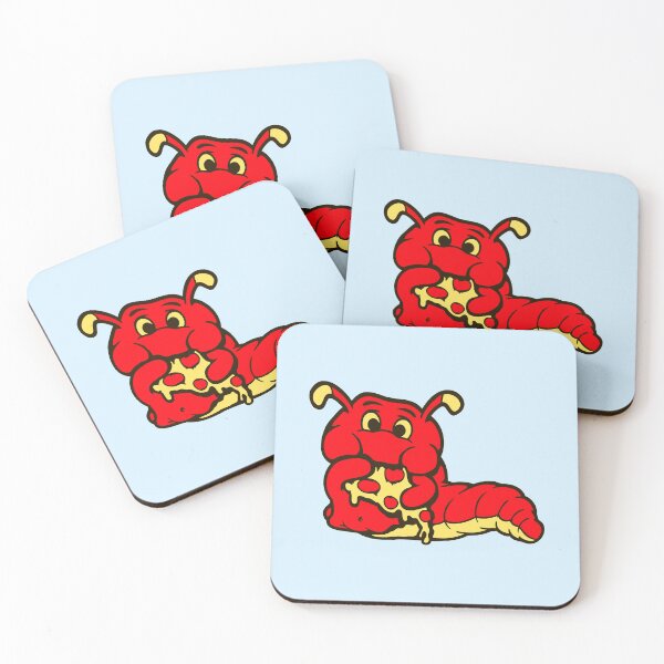 Item preview, Caterpillar Pizza Eating Fast Food Hungry Salami Cheese designed and sold by shirt-o-mat.