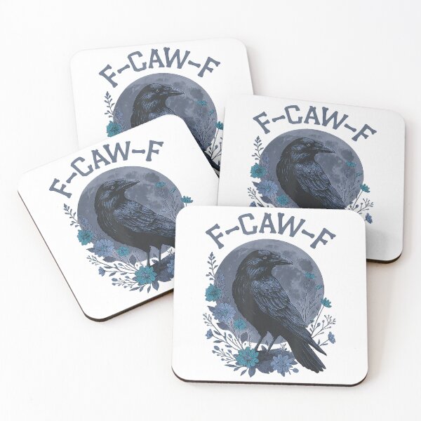 Item preview, Pájaro cuervo divertido F Caw F - F-Caw-F Cuervo designed and sold by ShanikaTutson.