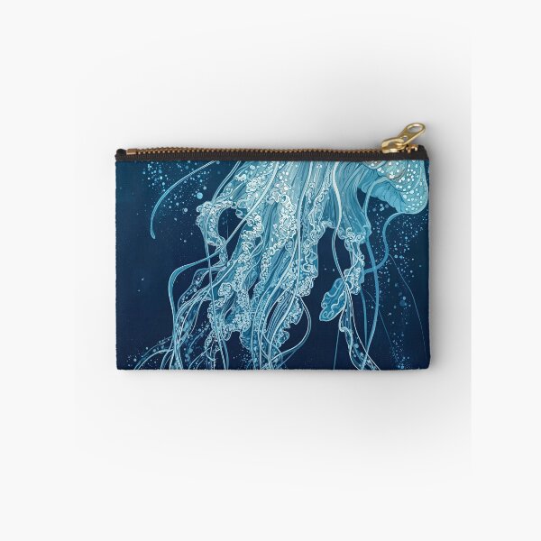 Item preview, Japandi Wall Art Jellyfish Painting Blue Wall Art Maximalist Japanese Wall Art Ocean Wall art designed and sold by regnumsaturni.