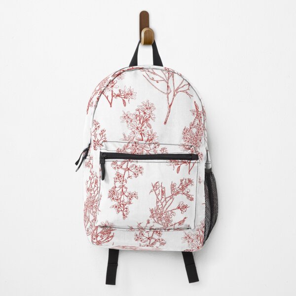 Item preview, Botanical Cottage Floral Pattern in Red and White designed and sold by kierkegaard.