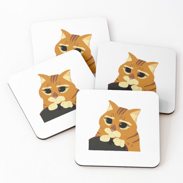 Item preview, Puss in Boots - Cute kawaii cat sticker designed and sold by PurpleFate.