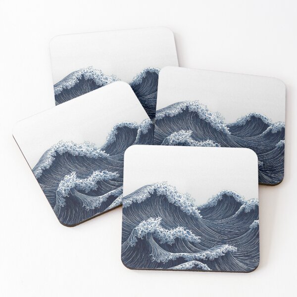Item preview, Japanese Wall Art Wabi Sabi Painting Ocean Wall Art Minimalist Print Navy Blue Japandi Art designed and sold by regnumsaturni.