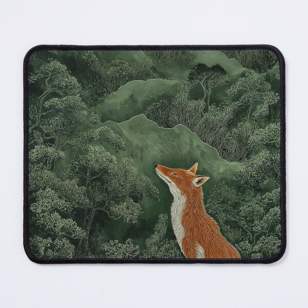 Item preview, Japanese Painting Botanical Wall Art Japanese Wall Art Sage Green Poster Fox Art Zen Garden designed and sold by regnumsaturni.