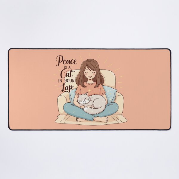 Item preview, Peace is a Cat in Your Lap designed and sold by Amir Faysal.