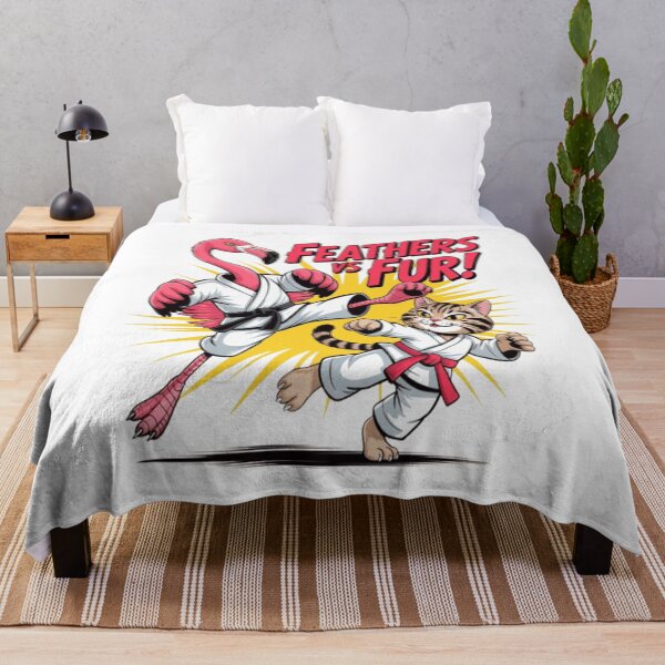 Item preview, Flamingo vs Cat – Funny Karate Cartoon Fight designed and sold by Petpixy.