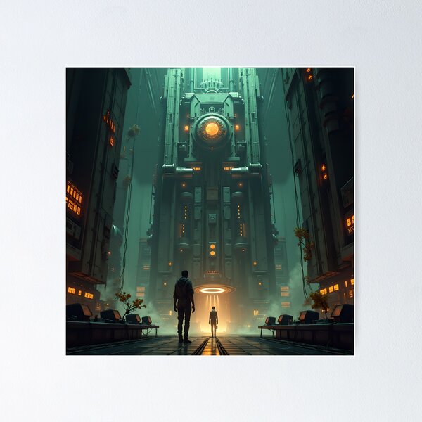 Item preview, Futuristic Industrial Gateway designed and sold by stableImaginarium.