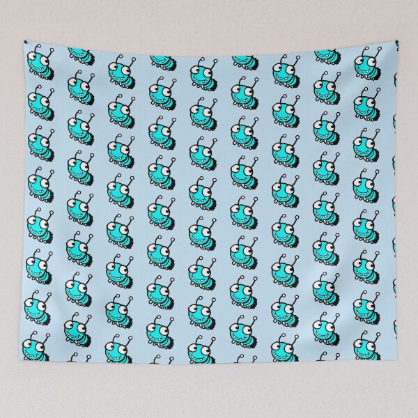 Item preview, Caterpillar Happy Cute Little Hole Eating Cartoon Funny designed and sold by shirt-o-mat.