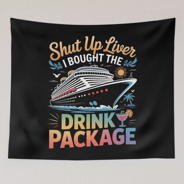 Item preview, Funny Cruise Ship Joke Drinking Lovers designed and sold by waazwee6.