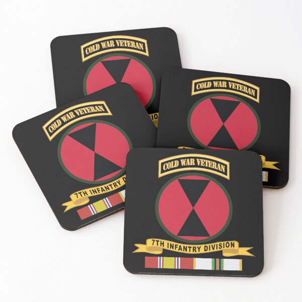 Item preview, Army - 7th Infantry Division w Br - Ribbon COLD WAR Vet Tab X 300 designed and sold by Military Insignia Products.