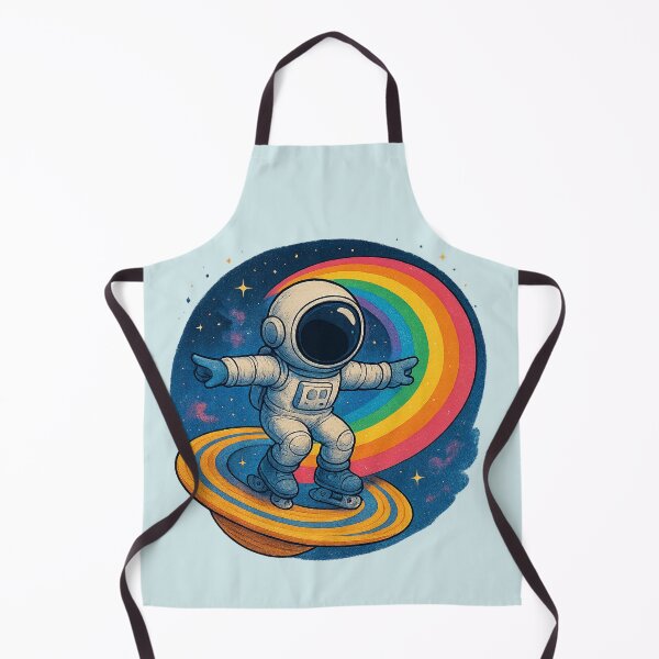 Item preview, Saturn Ring Skater – Ride the Cosmic Rainbow designed and sold by HEERMANArt.