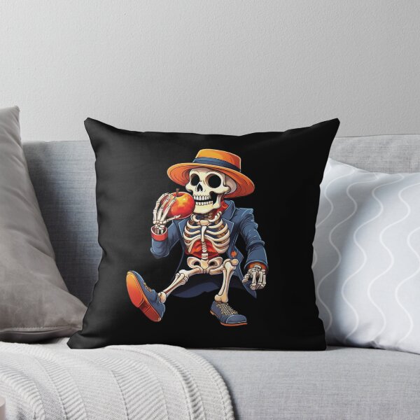 Item preview, Skeleton eating an apple designed and sold by DoraTora.