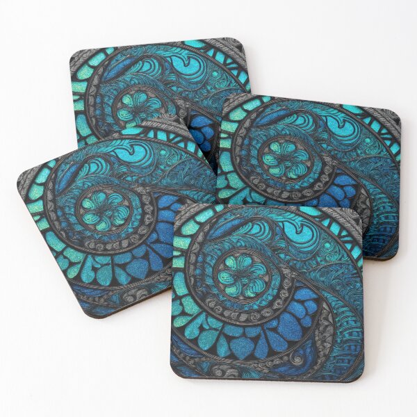 Item preview, New Zealand Māori Paua Koru Nacre Design Art designed and sold by GrinGalore.