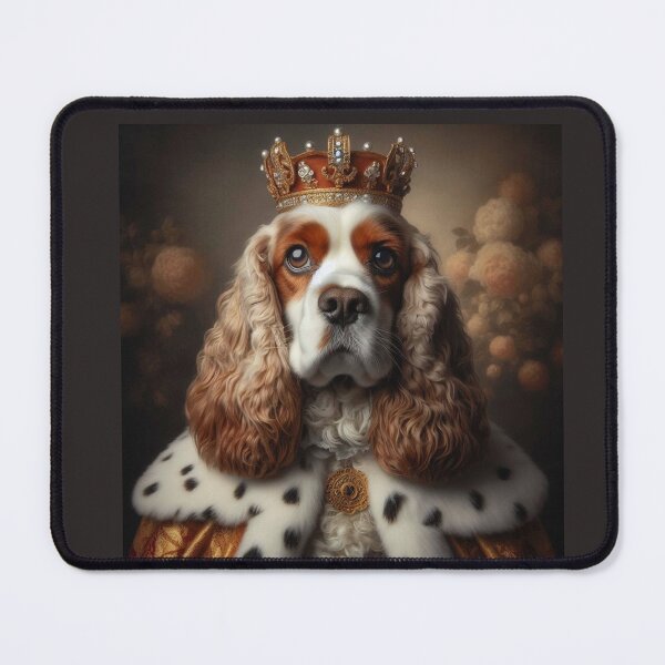 Item preview, Brown Cocker Spaniel in Baroque Renaissance Royal Costume – Noble Spaniel Pet Portrait designed and sold by Deliberate Creations.