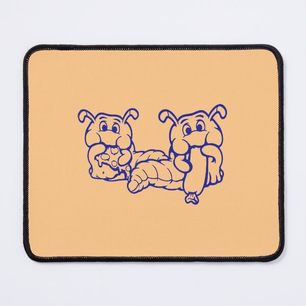 Item preview, 2 Caterpillar Sausage Pizza Eating Fast Food Hungry Salami designed and sold by shirt-o-mat.