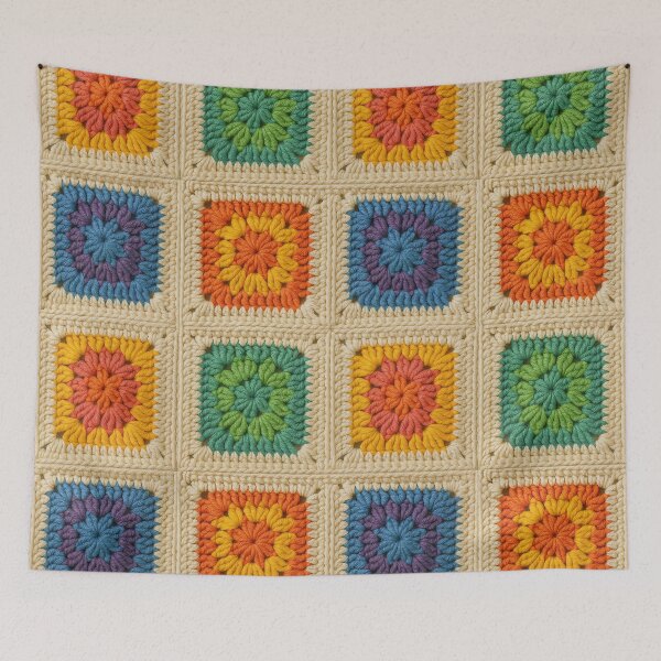 Item preview, Crocheted Granny Squares designed and sold by Morrellshop.